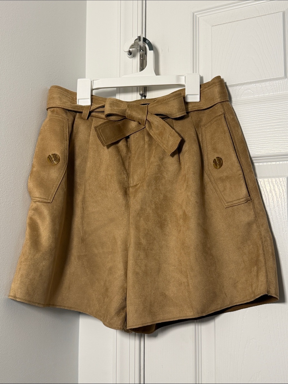 High-Waist Tie-Belt Women’s Shorts NWOT